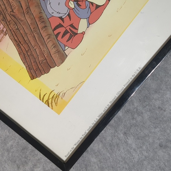 Disney Exclusive Commemorative 2003 Lithograph Winnie The Pooh Framed/Glass - Picture 4 of 6